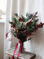 Celyn Dried Flower Christmas Bouquet