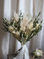 Edie Eucalyptus & Pampas Wedding Bouquet