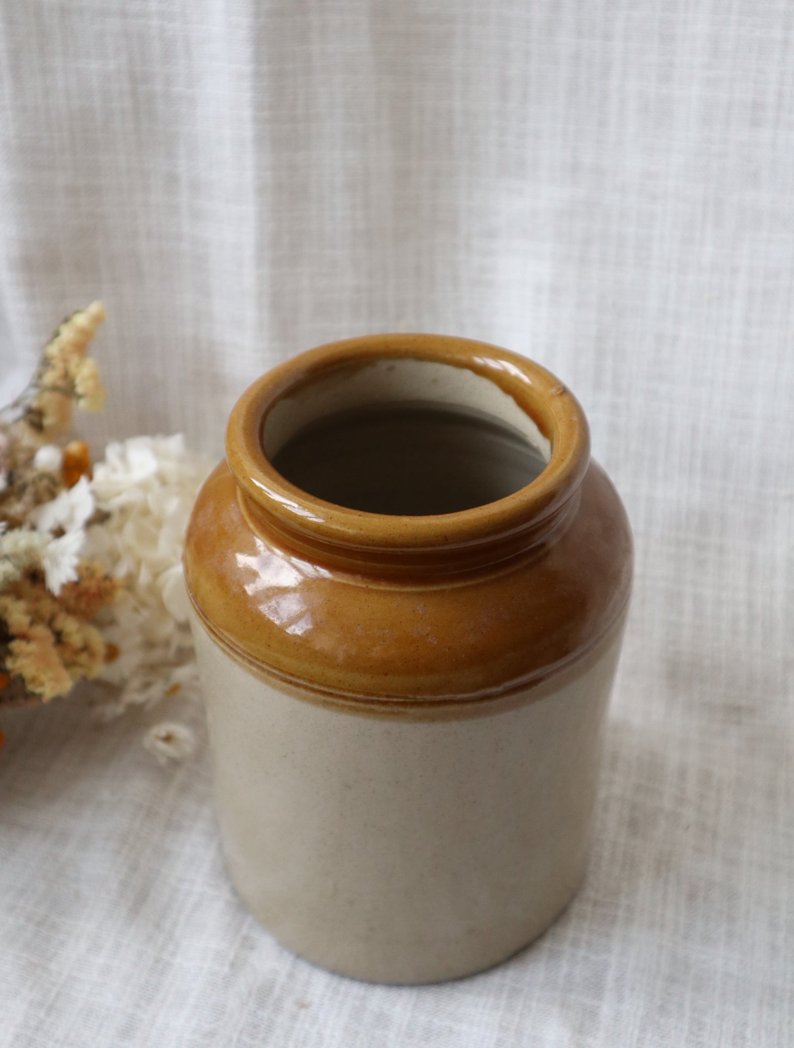 Vintage Stoneware Large Storage Jar