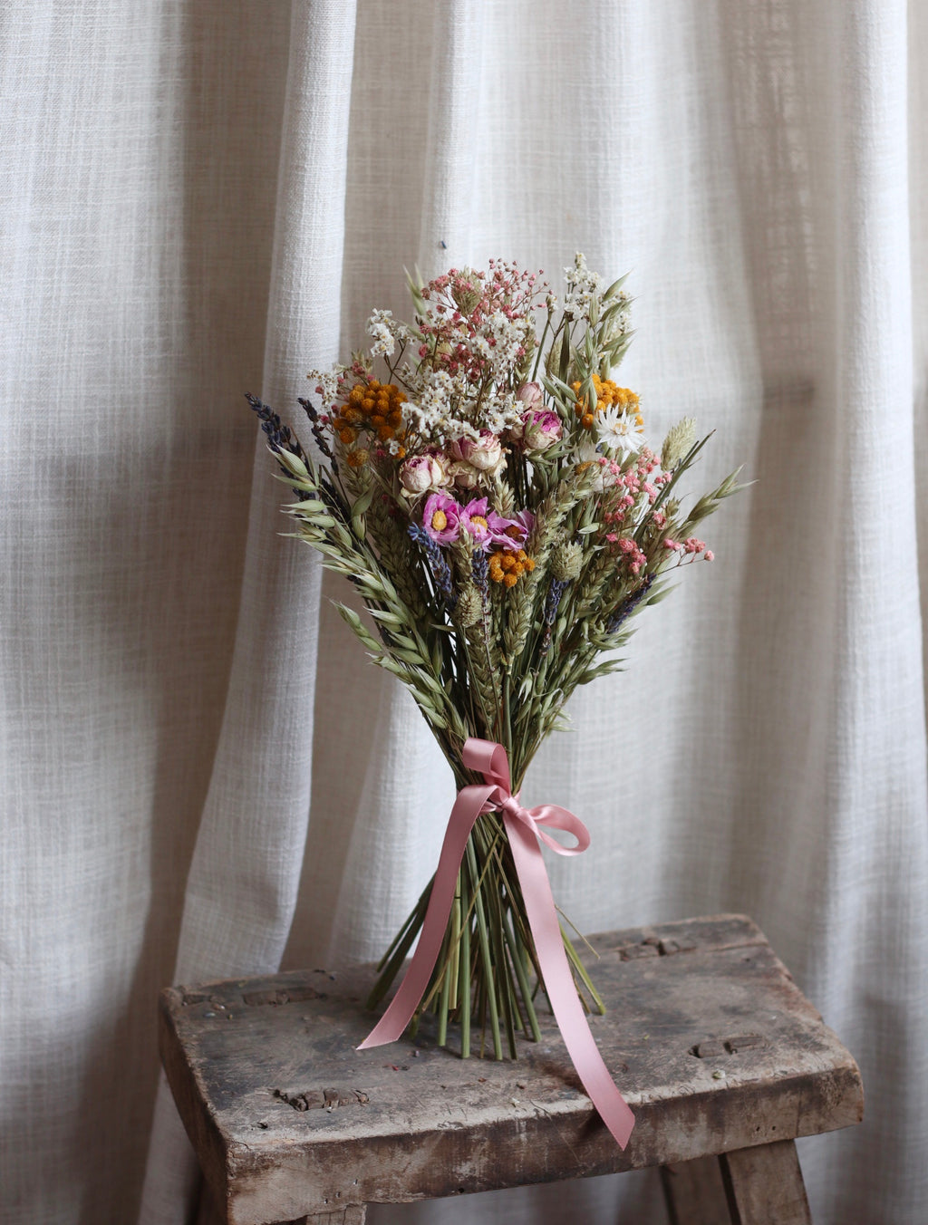 Clara Pink Dried Flower Bouquet