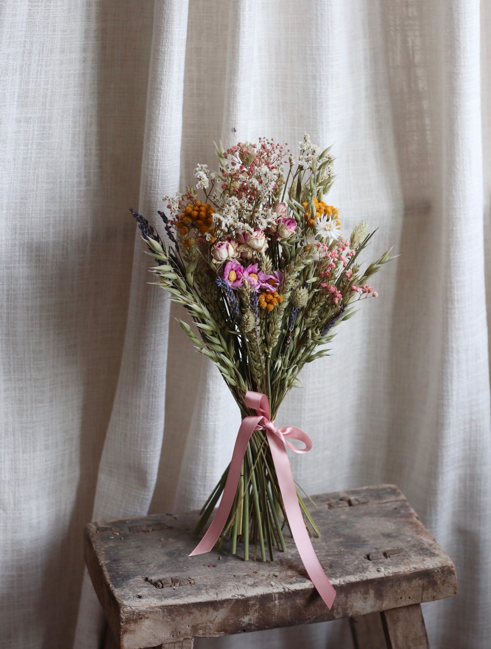 Clara Pink Dried Flower Bouquet