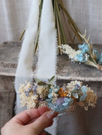 Lottie Blue, White & Yellow Bridal Bouquet