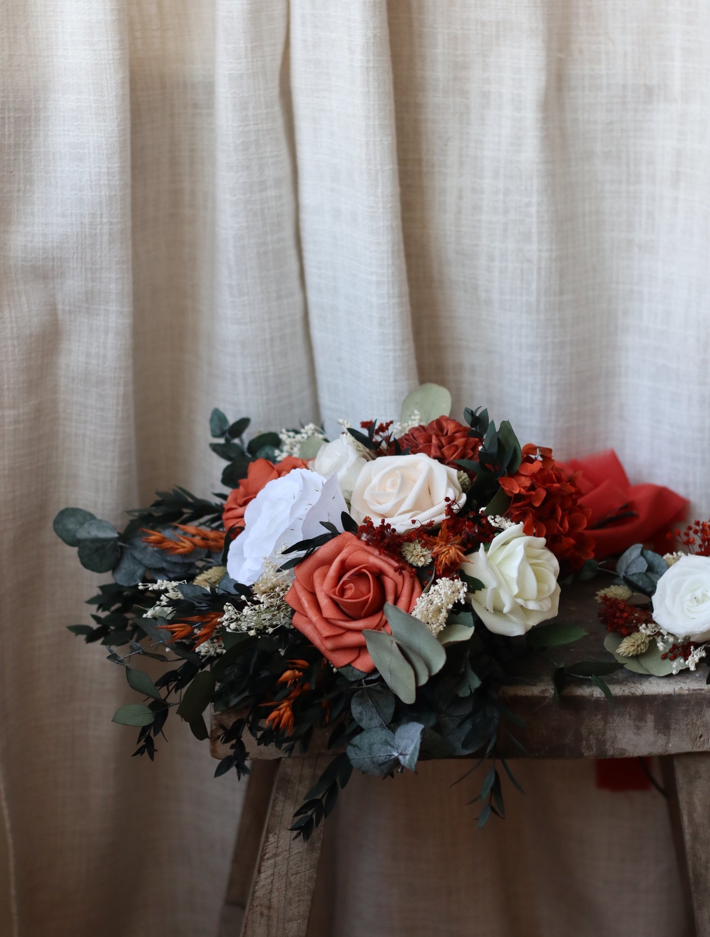 Faye Autumn Dried Wedding Bouquet