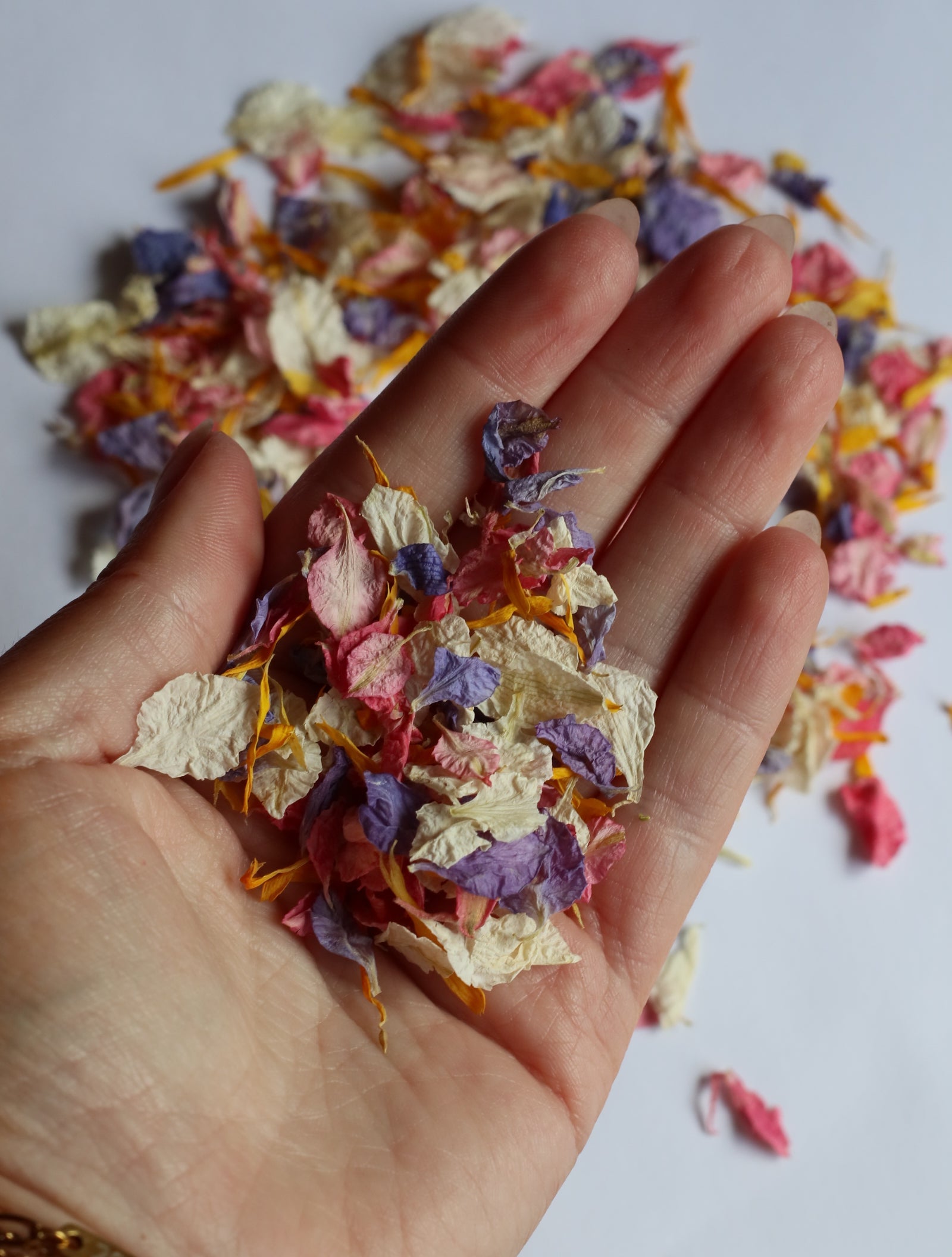 Summer Dried Flower Confetti Bags