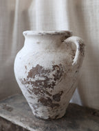 Antique White Rustic Vase