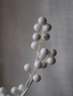 Artificial White Berry Stem