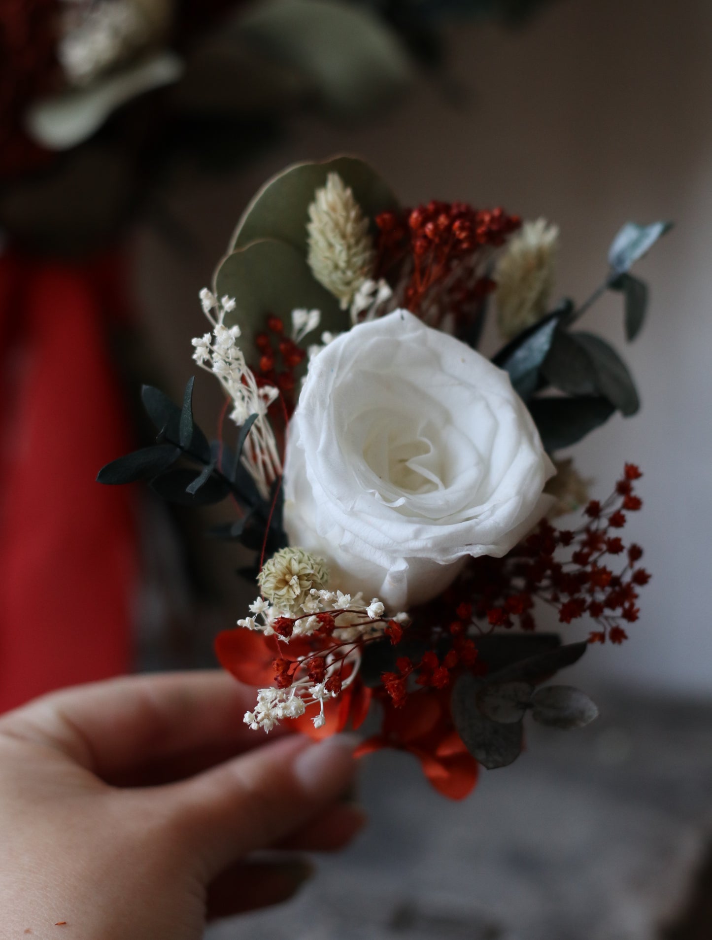 Faye Autumn Dried Wedding Bouquet