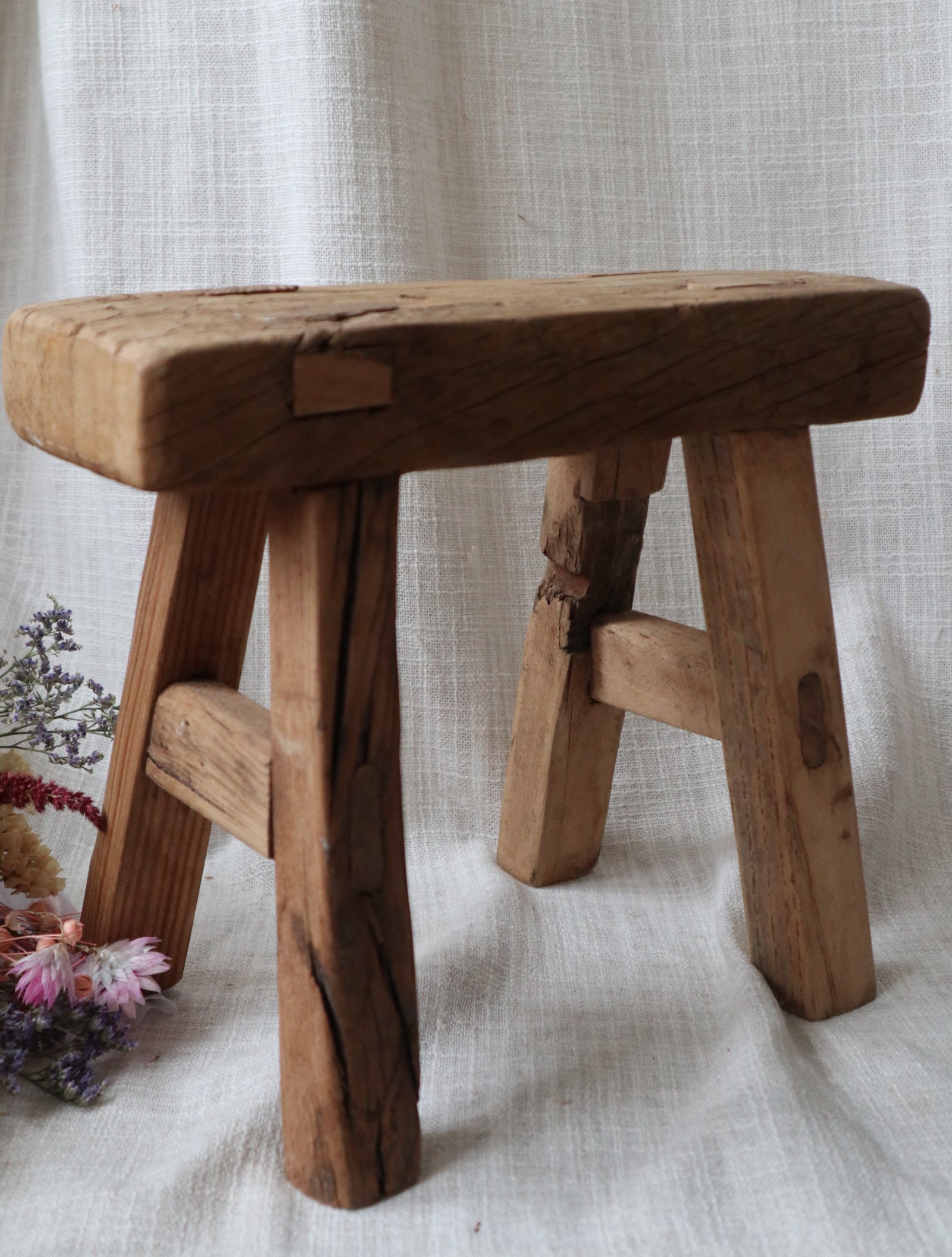 Rustic Antique Small Stool