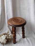 Small Rustic Bobbin Stool