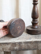 Antique Wooden Candlestick