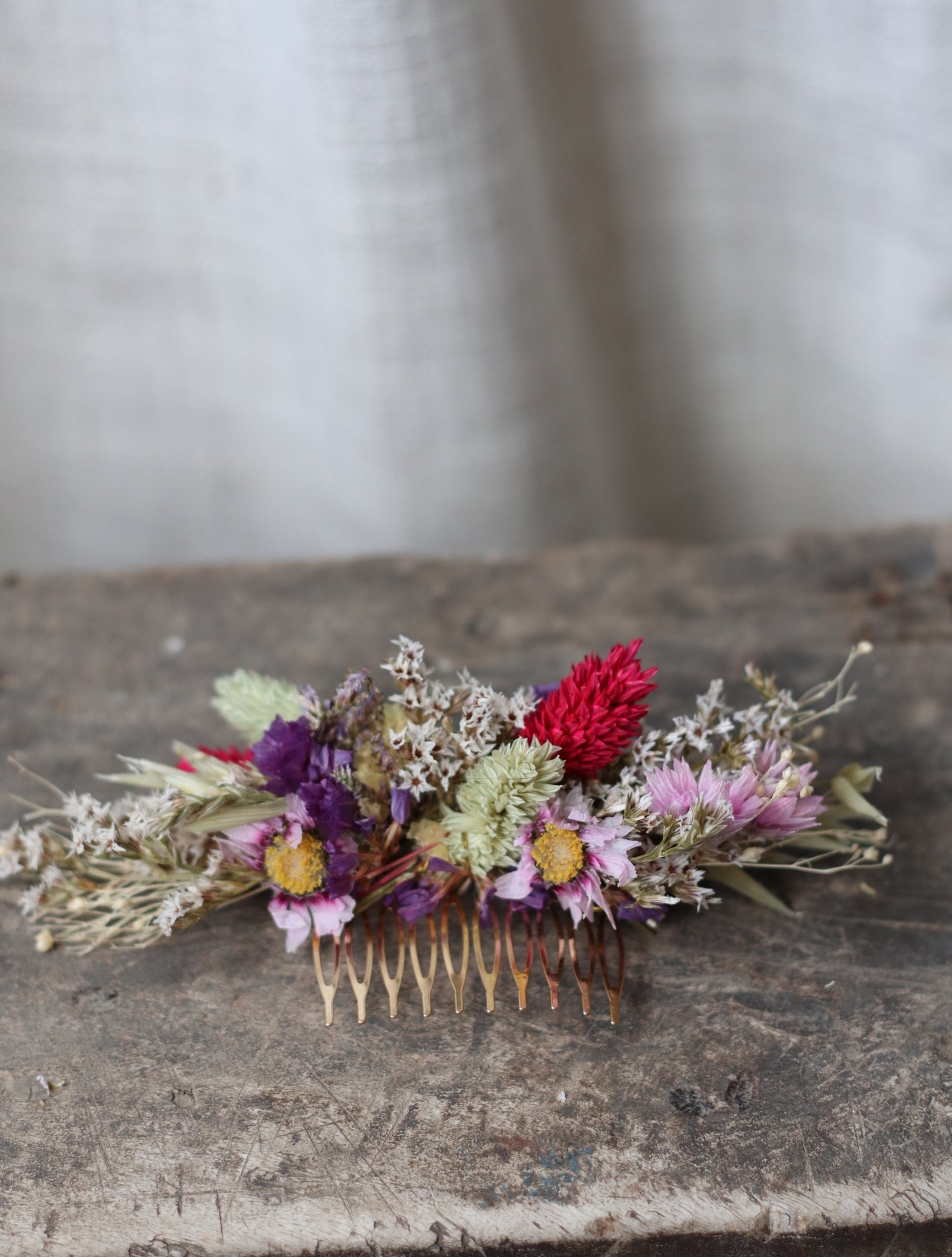 Cottage Garden Dried Flower Comb