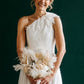 Orla | Luxury Neutral Dried Flower Wedding Bouquets With Dried Roses & White Hydrangeas