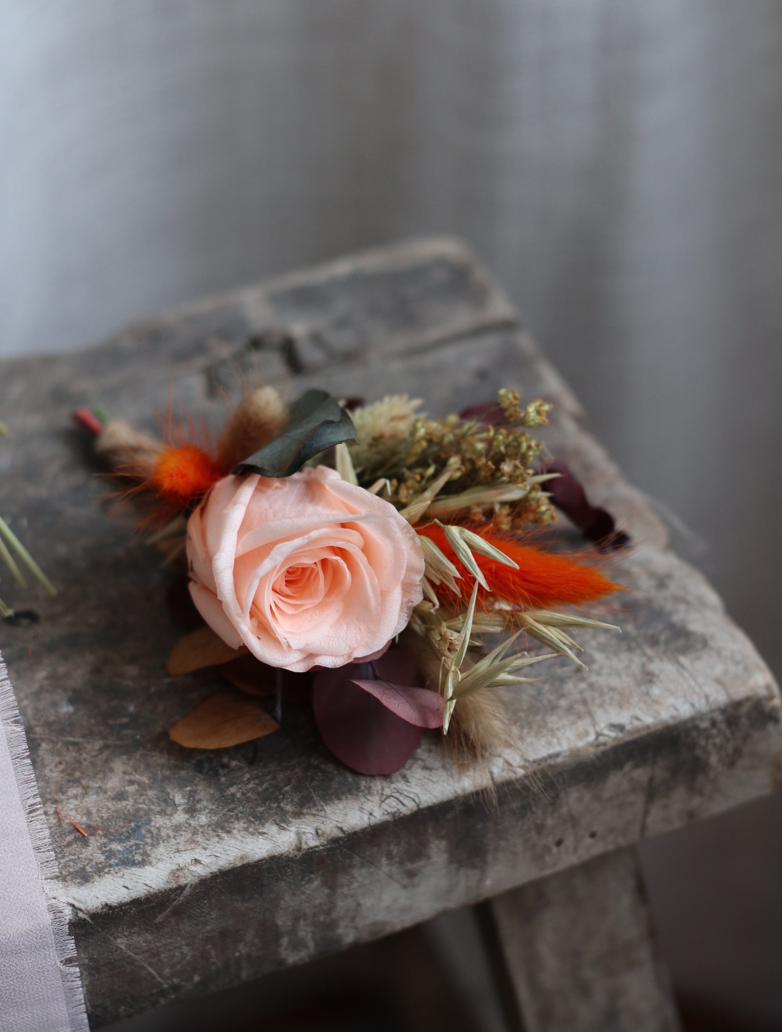 Saffron Autumn Preserved Bridal Bouquet