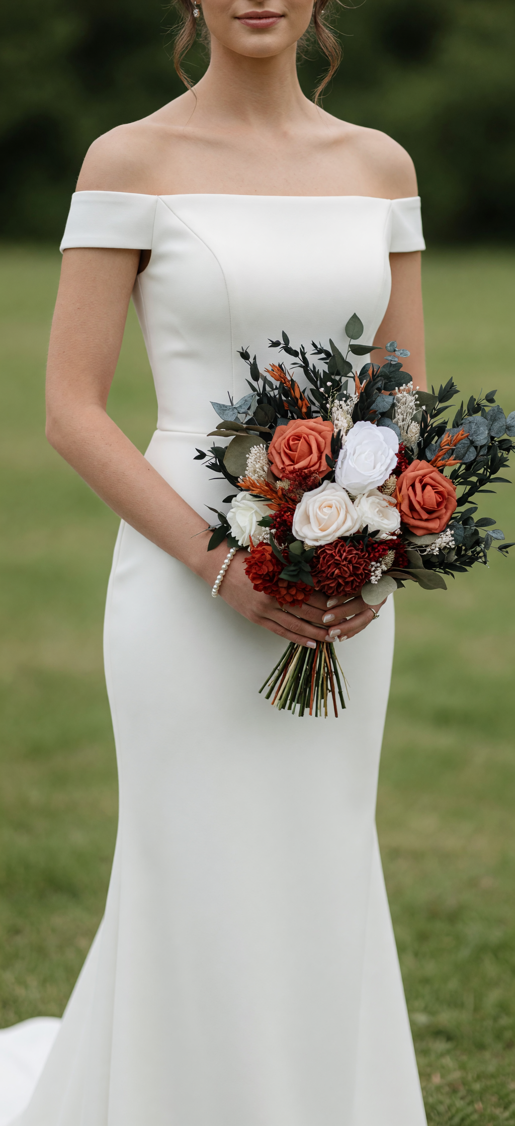 Faye Autumn Dried Wedding Bouquet