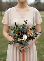 Faye Autumn Dried Wedding Bouquet