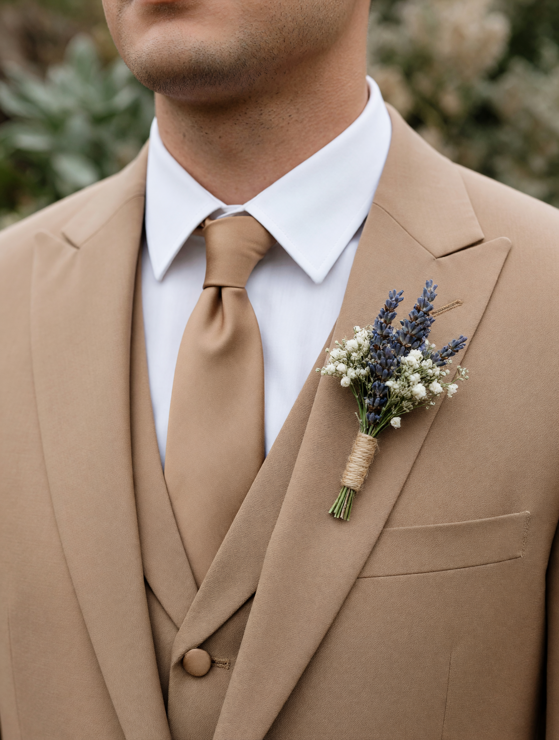 Cecily Lavender & Gyp Dried Flower Bridal Bouquet