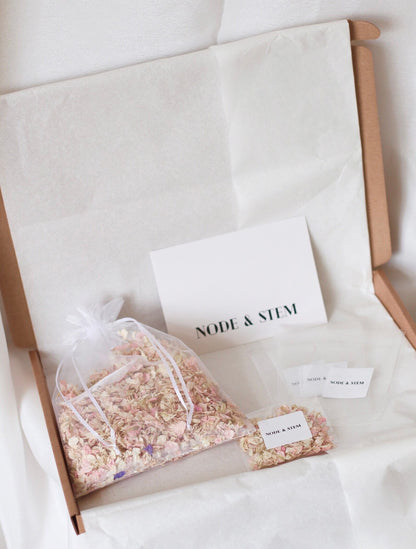 Pink DIY Dried Flower Confetti Kit