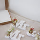 Dried Flower Wooden Wedding Signs