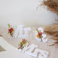 Dried Flower Wooden Wedding Signs