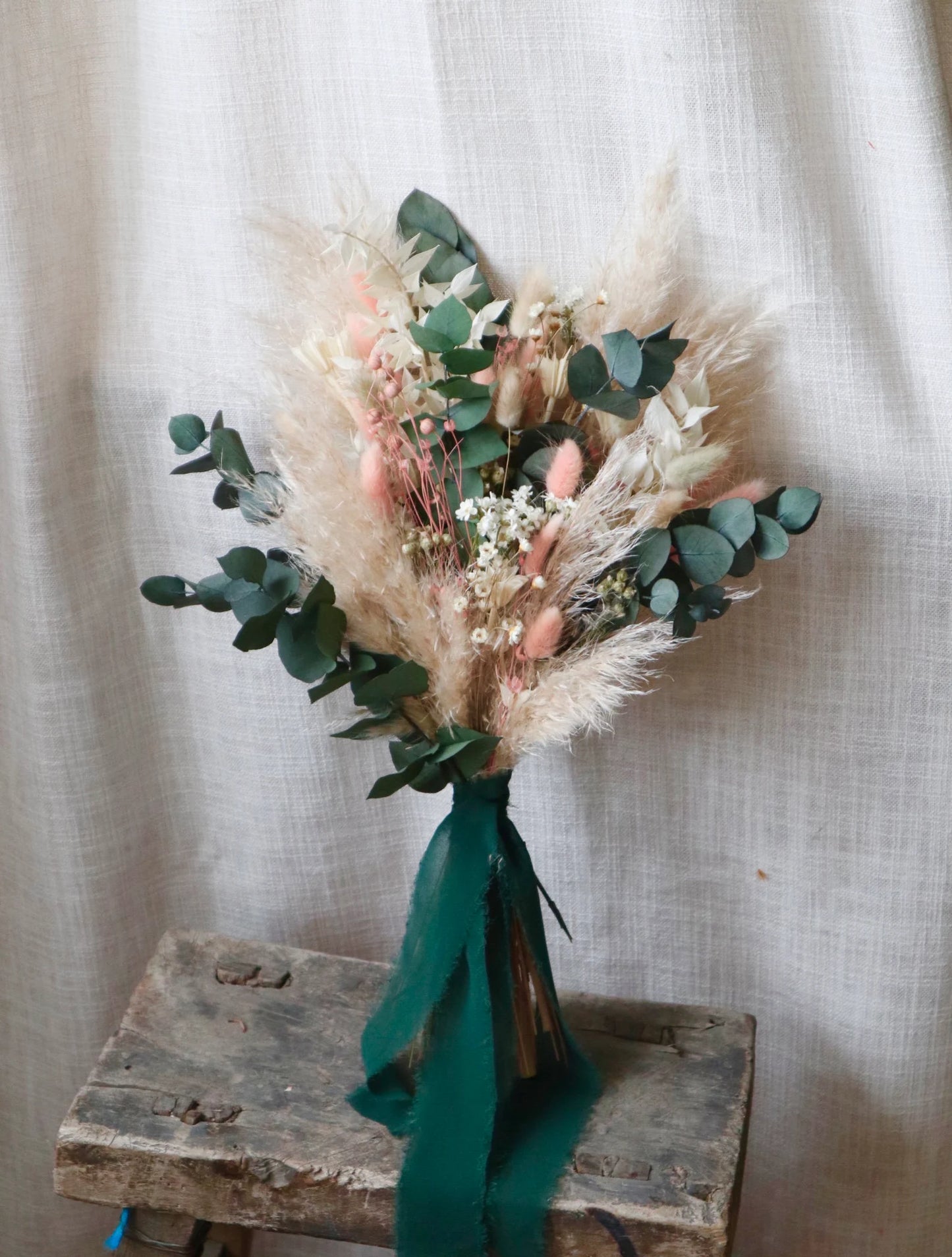 Blush Pink & Eucalyptus Wedding Bouquet