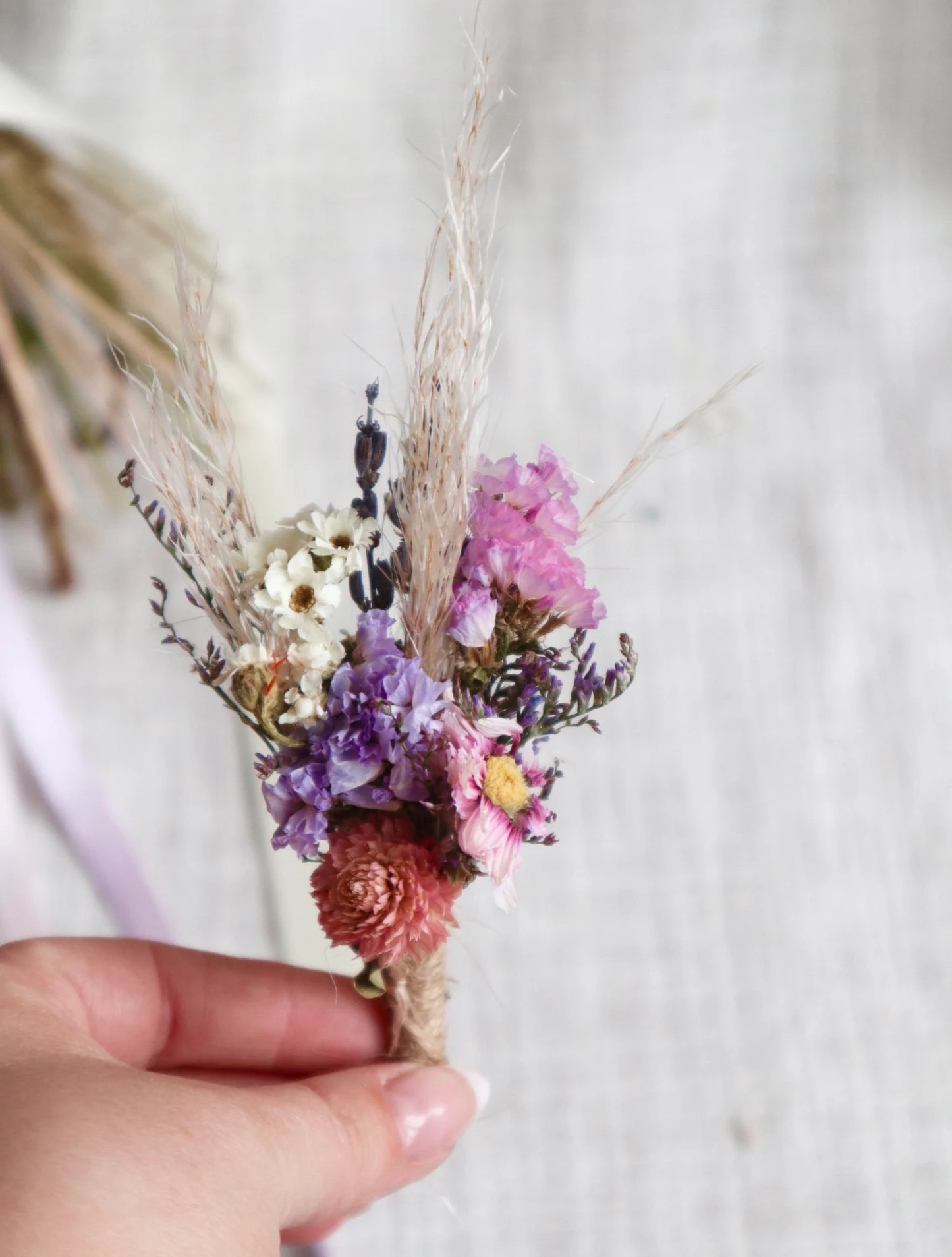 Etta | Colourful Dried WildFlower Wedding Bouquet