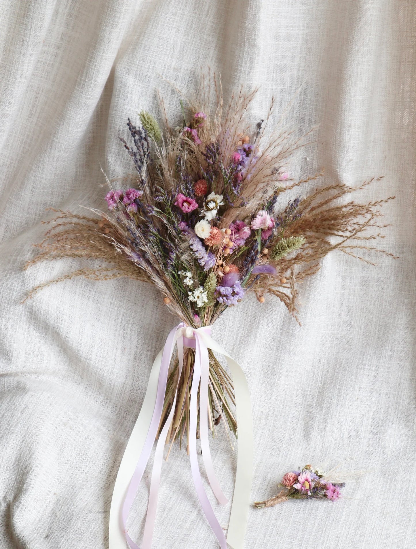 Etta | Colourful Dried WildFlower Wedding Bouquet