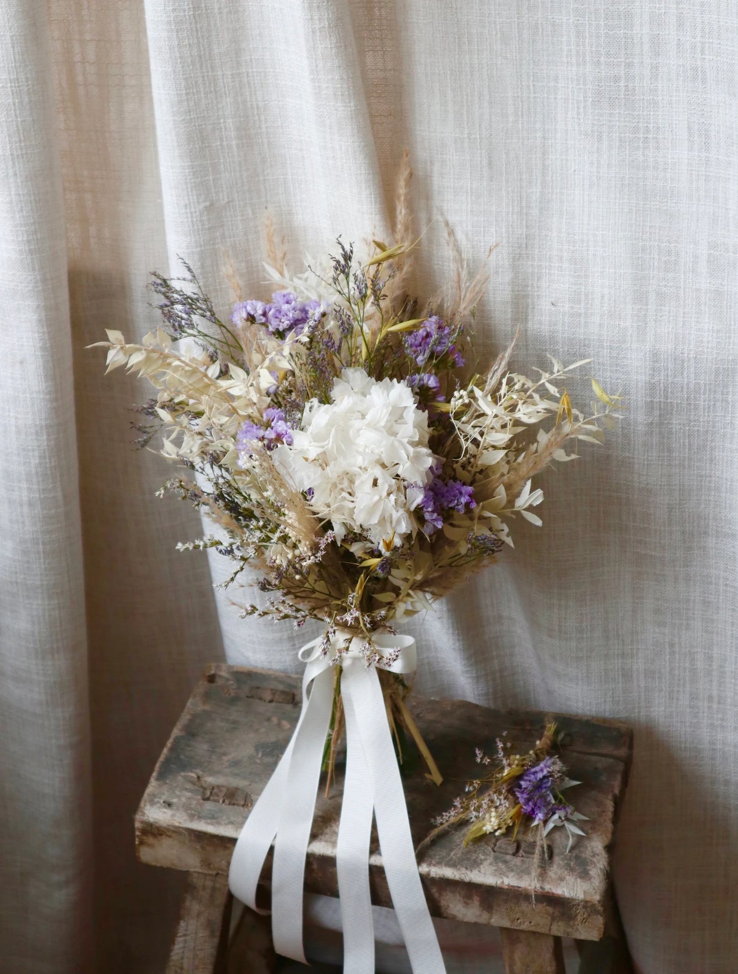 Esti | Pastel Dried Flower Wedding Bouquet