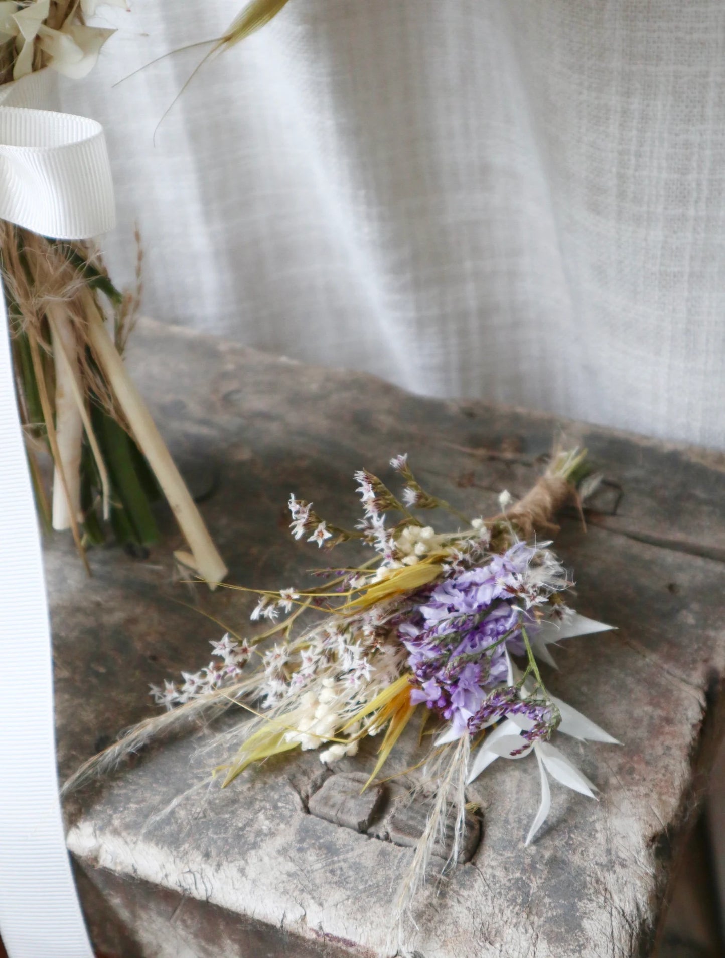 Esti | Pastel Dried Flower Wedding Bouquet