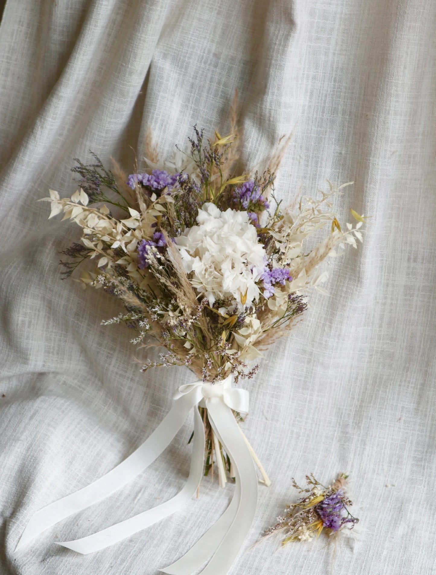 Esti | Pastel Dried Flower Wedding Bouquet