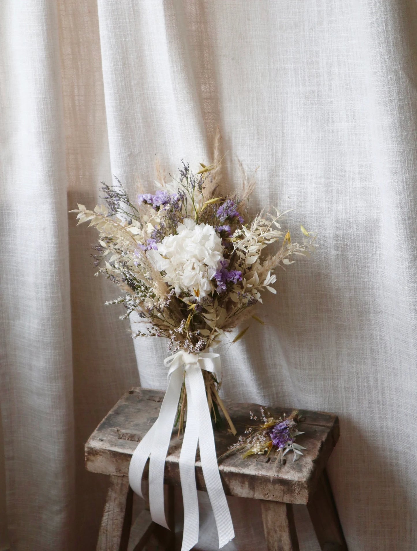 Esti | Pastel Dried Flower Wedding Bouquet