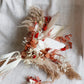 August | Preserved Rose & Burnt Orange Dried Flower Wedding Bouquet