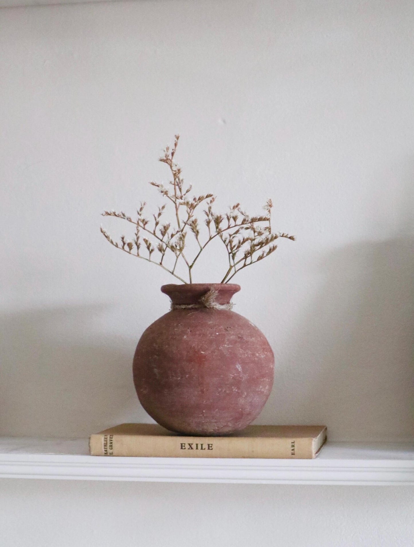 Antique Terracotta Round Vase