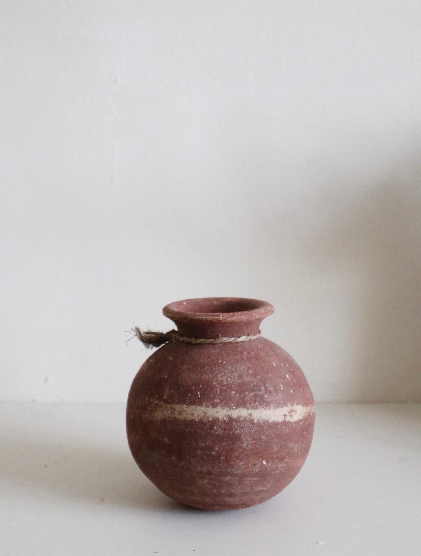 Antique Terracotta Round Vase