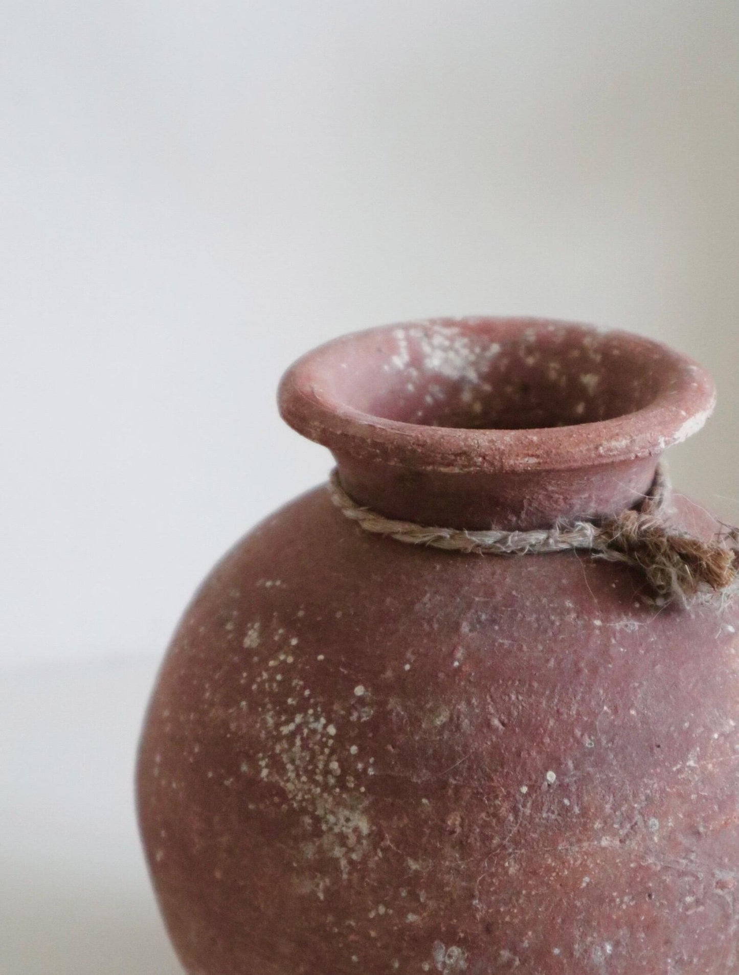 Antique Terracotta Round Vase