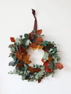 Dried Eucalyptus & Beech Leaf Indoor Wreath