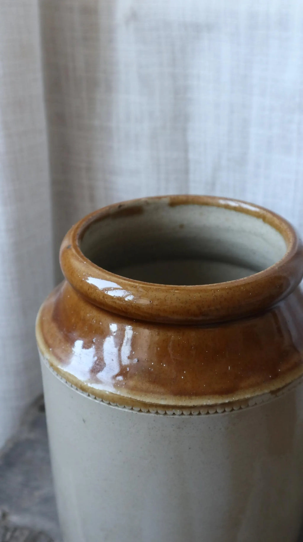 Vintage Stoneware Large Storage Jar