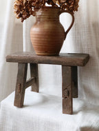 Dark Mini Antique Stool