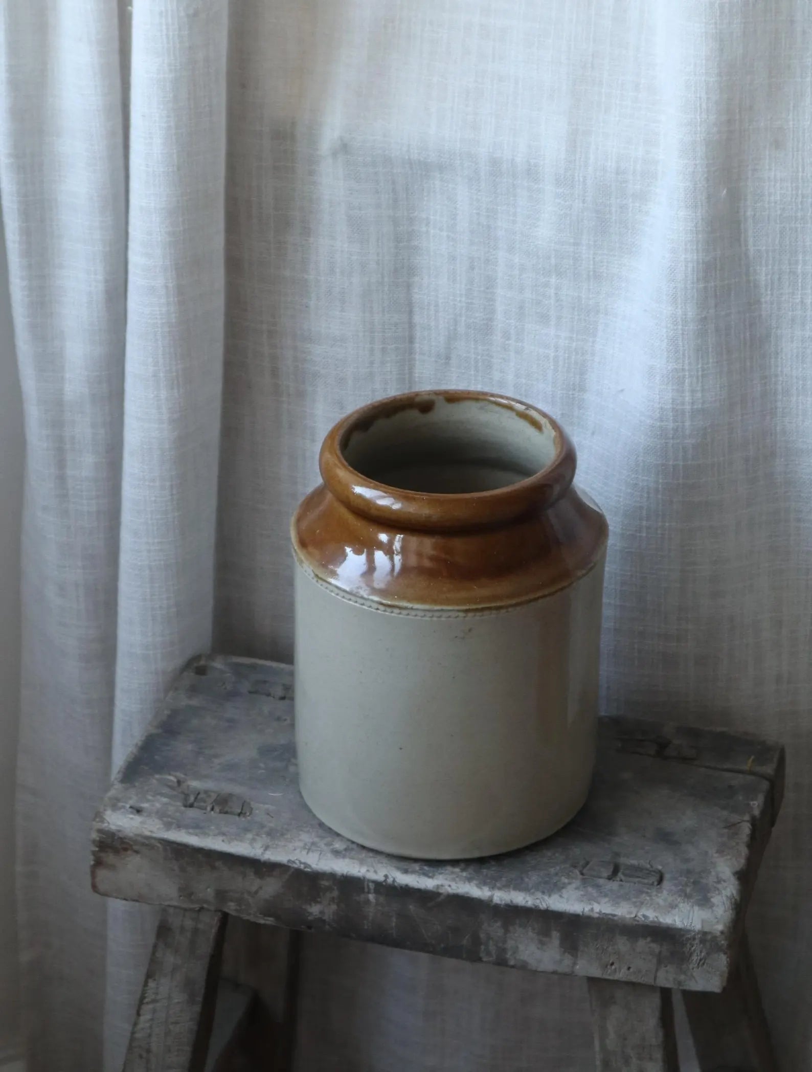 Vintage Stoneware Large Storage Jar