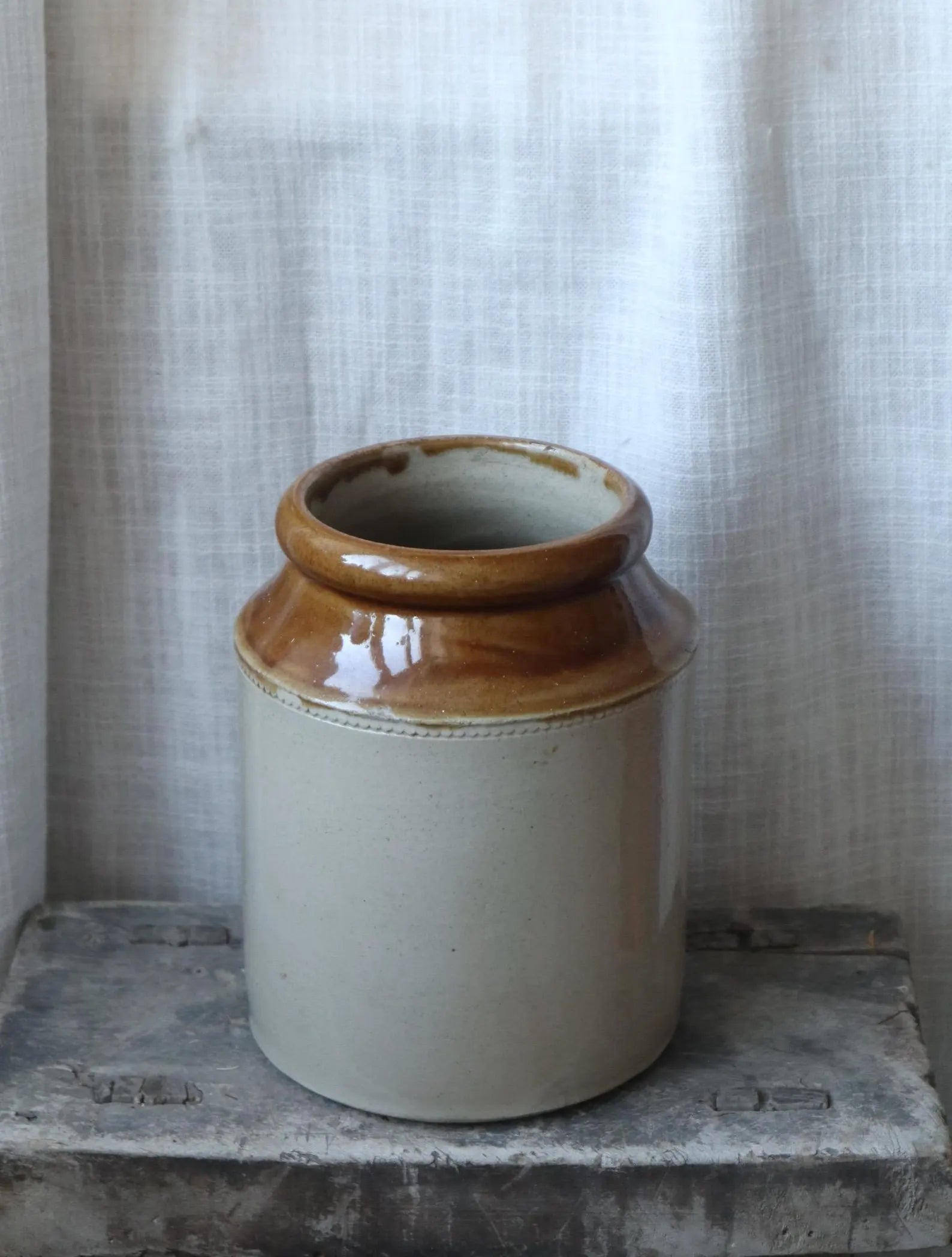 Vintage Stoneware Large Storage Jar
