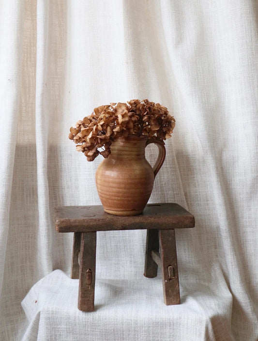 Dark Mini Antique Stool