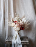 Nina | Burnt Orange, Peach & White Bridal Bouquet