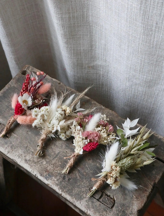 Dried Flower Buttonholes