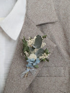 Afina | Blue, White & Green Bridal Bouquet