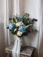 Afina | Blue, White & Green Bridal Bouquet