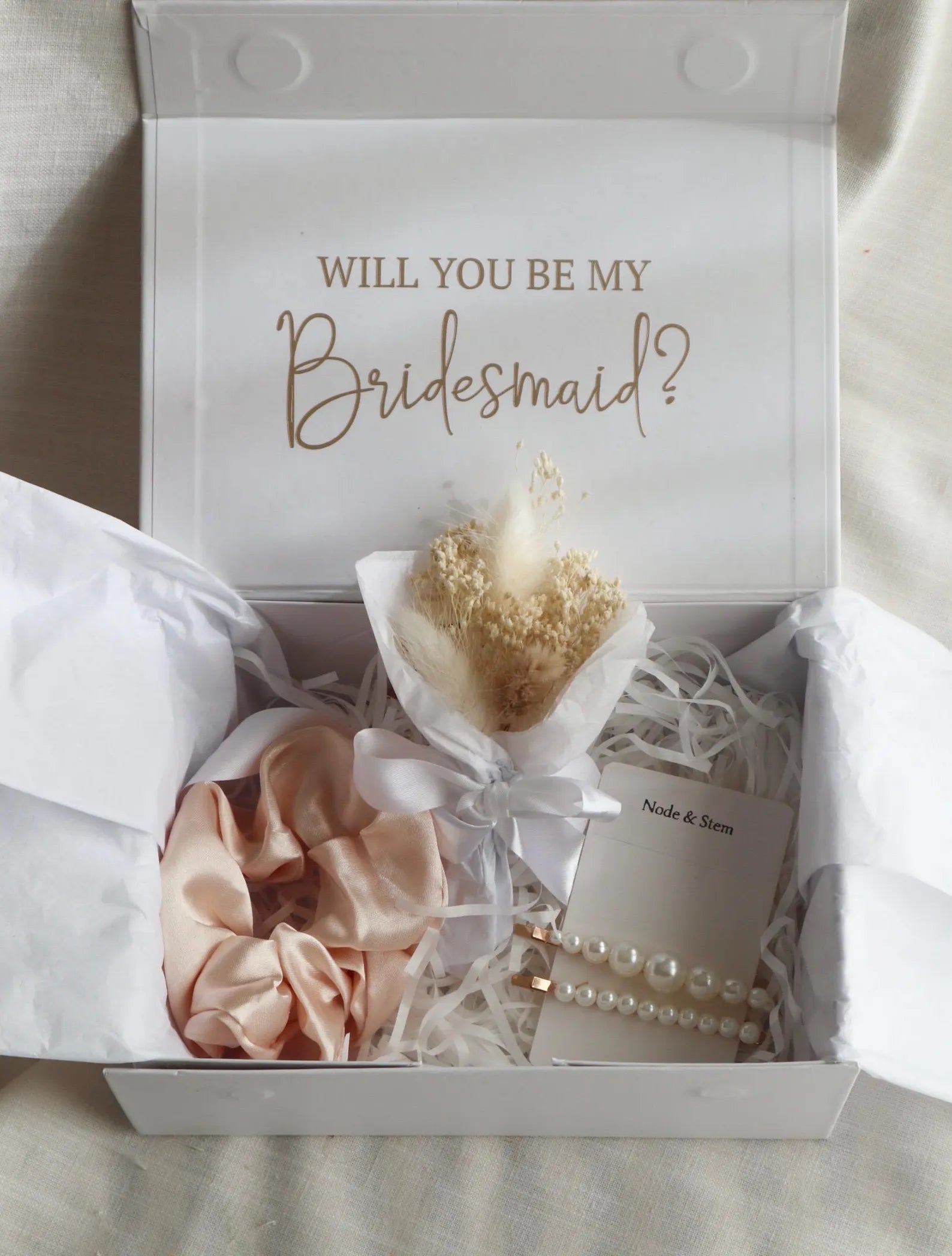 Neutral Personalised Proposal Gift Box