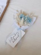 Blue & White Proposal Bouquets