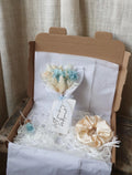 Blue & White Proposal Bouquets