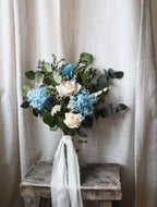 Afina | Blue, White & Green Bridal Bouquet