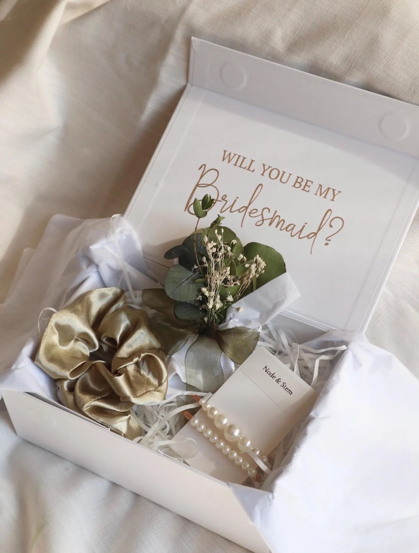 Sage Green Personalised Proposal Gift Box