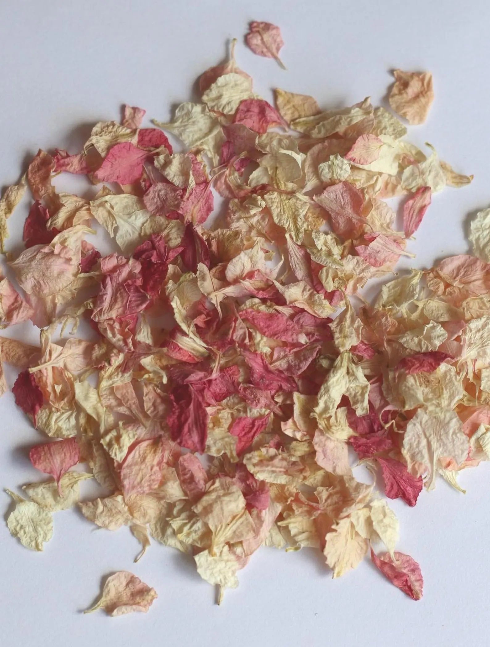 Pink Dried Flower Confetti Bags